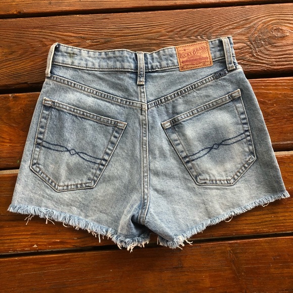 Lucky Brand Jean Shorts Pom Pom Trim 2 / 26 - Picture 5 of 13